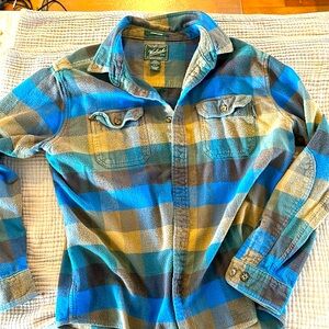 Flannel Woolrich vivid blue